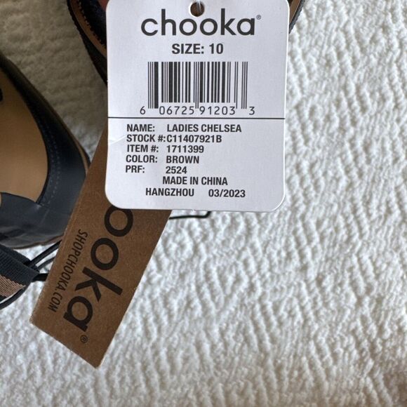 CHOOKA Rain Boots 10Chelsea Duck Outdoor Faux Fur Shoes Waterproof Ankle Booties - Picture 8 of 10